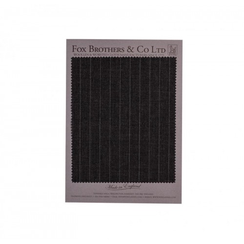 PLAIN WEAVE CHARCOAL PINSTRIPE